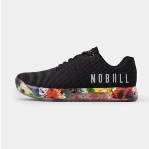 NOBULL Black Trainers with Colorful Sole size Women 7.5 or men 6